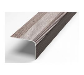 Порог угловой алюминиевый декоративный (54х41,8 мм, 0,9 м, Дуб дымчатый) ЛУКА УТ000024079 