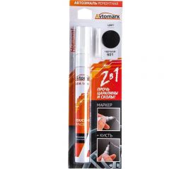 Кисть+маркер AvtoMark 601 Черная, 10мл 004-00789 