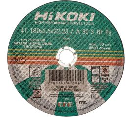 Круг отрезной 180x2.5x22 мм, A30S, тип 41 Hikoki RUH18025 