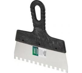 Фасадный зубчатый нержавеющий шпатель ВОЛАТ 300 мм зуб 10x10 мм 35050-3010 