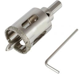 Коронка алмазная с направляющим сверлом по стеклу и керамической плитке 16 мм РЕЗОЛЮКС 64016 