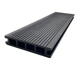 Террасная доска Экодекинг Экстра 3 м, графит, 5 шт. 4687202325429 