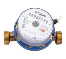 Счётчик учёта холодной воды Энбра EV-AM L110 D15 B без сгонов 