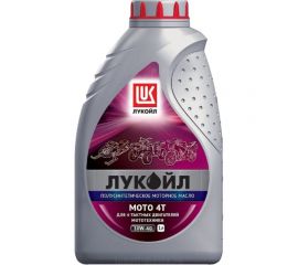 Моторное масло полусинтетическое МОТО 4Т SAE 10W40, SL, 1 л Лукойл 201 