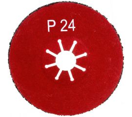 Диск шлифовальный фибровый полужесткий 125х22.3 мм, Р24 S.E.B. 508AK-125P24 