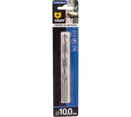 Сверло по металлу 10 мм спиральное GRAFF 72100133 