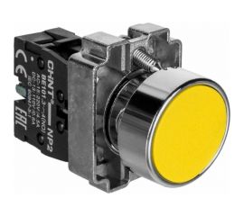 Кнопка управления CHINT NP2-BA51 без подсветки желт. 1НО IP40 574844 