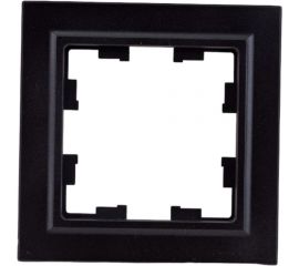 1-местная рамка IEK Brite ip44 ру-1-брч-44 черный BR-M12-44-K02 