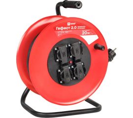 Удлинитель на катушке EKF Гефест 2.0 4 гнезда 20м UKG02-16-R325-4-20-IP44 