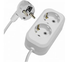 Удлинитель STEKKER 2 гнезда с/з 3x0,75, 3м, серия Home HM01-21-03, Ухз-10 39206 