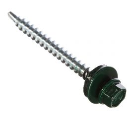 Кровельный саморез Саморезик 4,8х38 RAL6005 зеленый мох 250шт SKRAL6005-4,8х38-250 