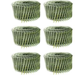 Барабанные гвозди Кордленд 1500 шт. (6 кассет по 250 шт.) O 3,1 мм, длина 100 мм, O шляпки 7 мм, ершеные GVB-00034.6 