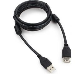 Кабель Cablexpert, удлинитель, USB2.0 Pro, AM/AF, 1.8м, экранированный, черный, CCF2-USB2-AMAF-6 