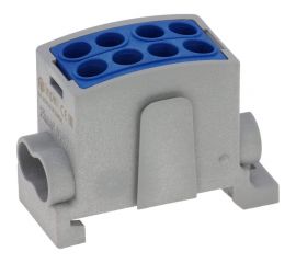 Клемма INPIN 4 подключения 2,5-16мм2 1000V 100А голубая HL25/161P2WBL 