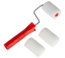 Валик для лаков, клеев, водных красок Мелодия цвета поролон 65мм +2 сменные шубки Вп65/40+2 