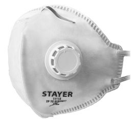 Фильтрующая плоская полумаска STAYER FV-80 FFP1 с клапаном 11113_z01 