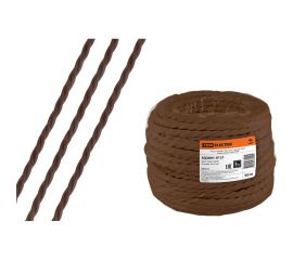 Ретро провод TDM ""Эко"" 2x1,5 витой ГОСТ коричневый 50м SQ2801-0121 
