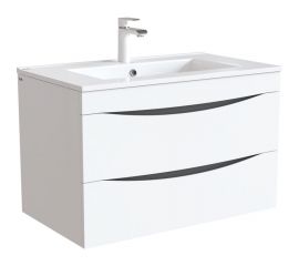 Тумба с умывальником IDDIS Cloud подвесная, 80 см, белая CLO80W0i95K 