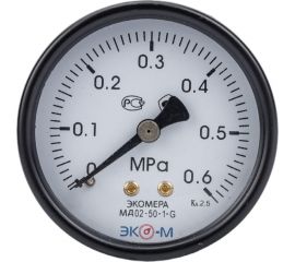 Манометр ЭКО-М Экомера осевой МД02-50-G-0,6МПа-ОИ 