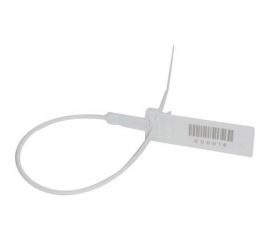 Пластиковая номерная пломба Пломба.Ру D2 L210 Цвет Белый 100 шт. в упаковке КПП-3-0903 