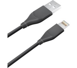 Дата-кабель AKAI USB 2.0 8-pin Apple Lightning черный CE-607B 