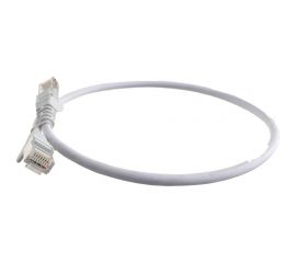 Патч-корд LANMASTER RJ45-RJ45, 4 пары, UTP, категория 5е, 0.5 м, белый, LSZH, LAN-PC45/U5E-0.5-WH 