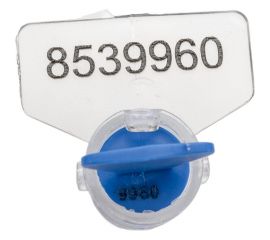 Пластиковая роторная номерная пломба Пломба.Ру Цвет синий 100 шт. КПП-3-2030 РХ3 825704 