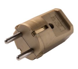 Кабельная вилка с защитным контактом ABL, без защитной муфты 16A 2P+E 250V, золотой 1116130 