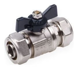 Шаровой кран для МП труб AQUALINK 16x16 B бабочка 872 