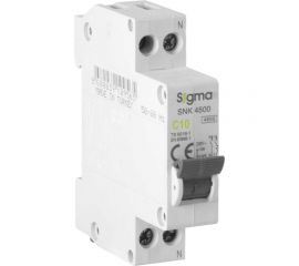 Автоматический выключатель Sigma Elektrik 1P+N 10A 4.5kA, 12 шт 4SN110C 