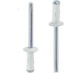 Тяговая заклепка ЦКИ Ал-Mg3.5/Ст, плоск., 3.2х6, RAL 9010, белый, BRALO, уп. 500 шт. 64415 