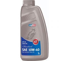 Масло для четырехтактных двигателей jaso-ma 4t 10w40 standart 1 л, п/с LUXE 123 