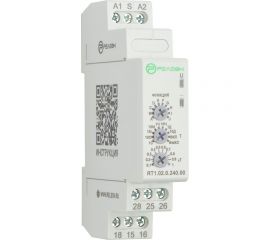 Многофункциональное реле времени РЕЛЕОН 2 перекидных контакта 8А; 12-240 AC/DC; RT102024000 