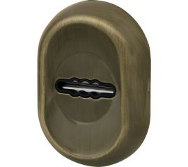 Накладка на сувальдный замок FUARO ESC.S-auto/CRE/OV.13 (ESC-13S) с автоматическими шторками AB зелёная бронза 38797 