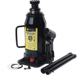 Гидравлический бутылочный домкрат ЭВРИКА с клапаном, 15 т, ремкомплект ER-80151 