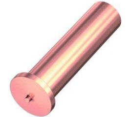 Штифт приварной без резьбы омедненный 1000 шт, D4, 10 мм ОБТЕК 4040813 