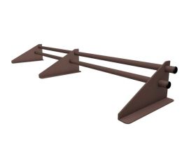 Универсальный трубчатый снегозадержатель ТАВРОС 20х3000 мм, полиэстер, глянец, RAL 8017 шоколадно-коричневый 3001343 