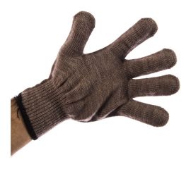 Трикотажные перчатки СИБРТЕХ , акрил, коричневые, оверлок 68653 