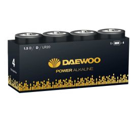 Алкалиновая батарейка DAEWOO LR20 Power Alkaline Pack-4 5046573 