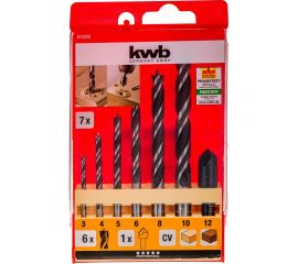 Набор сверл по дереву (7 шт; 3-10 мм) KWB 5142-00 