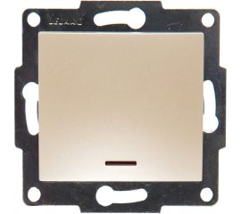 Выключатель с подсветкой LEZARD KARINA жемчужно-белый перламутр 707-3088-111 