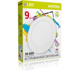 Встраиваемый светильник Smartbuy LED DL 9w, 6500K, IP20 SBL-DL-9-65K 