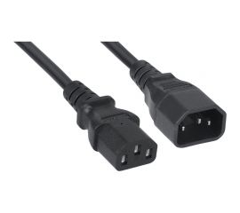 Кабель питания Cabeus монитор-компьютер IEC 320 C13 - IEC 320 C14 (3x1.0), 0.6 м PC-189-VDE-1.0-0.6M 