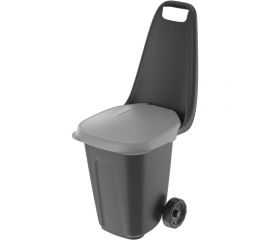 Садовая тележка с зажимом для пакета и крышкой Протэкт 38 л, 58х40х95 см, черная ТС-58/40/95 