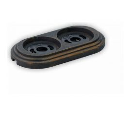 Двойная рамка Retrika, ретро состаренный черный, серия Овал RD-02025 