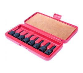 Набор ударных торцевых головок 1/2" TORX Т25-Т60 L=60мм в кейсе 9шт JTC-J408T 