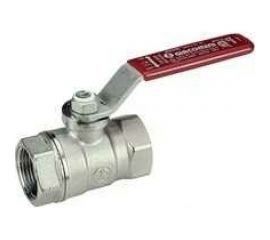 Шаровой кран Giacomini R250D 1/2, ВВ, ручка-рычаг красный, хромированный R250X003 