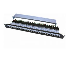 Патч-панель Hyperline PP3-19-24-8P8C-C6-SH-110D 19, 1U, 24 порта RJ-45 полн. экранированная, категория 6 246048 