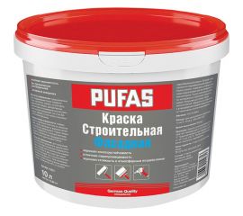 Фасадная краска Пуфас строительная морозостойкая 10л 15,8кг тов-175170 