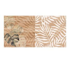 Настенная керамическая плитка LAPARET Organic (коричневый; узор; 20x40 см; 15 шт.) х9999278238 